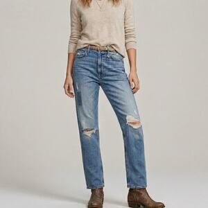 MOTHER Superior High Waisted Study Hover Jeans We Are Castaways 28